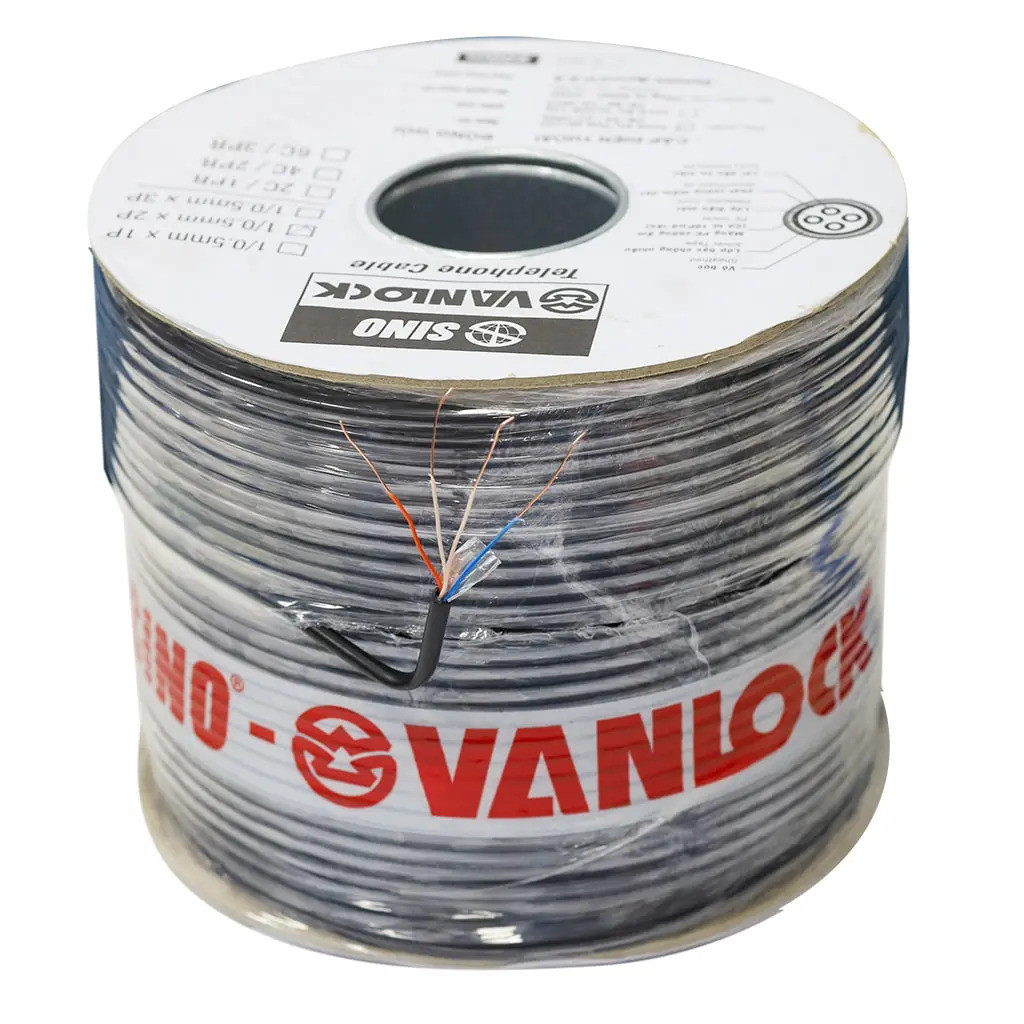 Cáp điện thoại 2 đôi 4 lõi SINO 2Px0.5 (200m/cuộn)